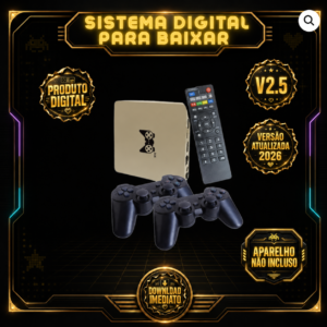 Imagem para Game Box Dourada (S905L) e (S905M) EMUELEC 4.6 V2.5 2026
