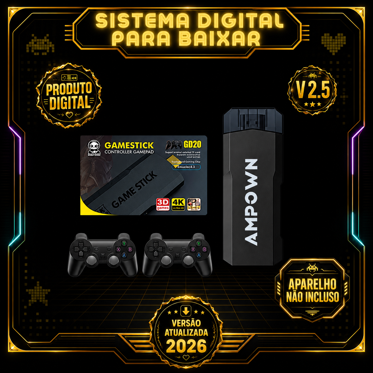 Imagem Para Game Stick GD20 V2.5 2026