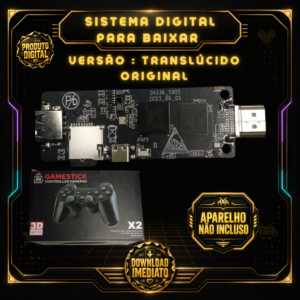 imagem para game stick gd10 4.6 gorila translÚcido original (s905m/s905x)