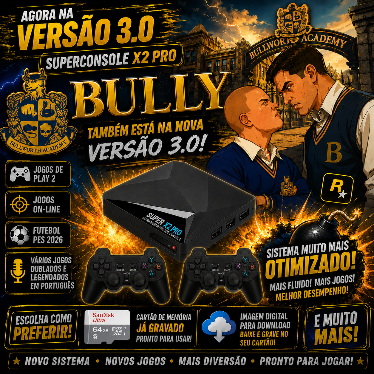 Imagem Para Super Console X2 Pró V4.0 2026 - Imagem 2