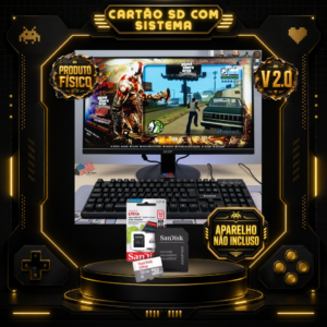 cartão sd com sistema retrô das gringas shop pc v2.0 para windows
