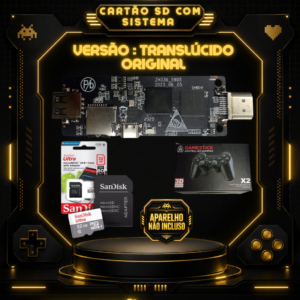 cartão para game stick gd10 4.6 gorila preto (s905l) (cópia)