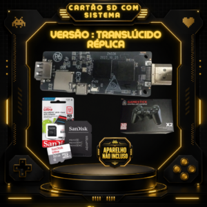 cartão sd para game stick gd10 3.9 gorila translÚcido rÉplica