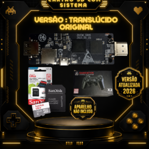 Cartão Para Game Stick GD10 4.6 GORILA TRANSLÚCIDO ORIGINAL (S905M/S905X) V2.5 2026