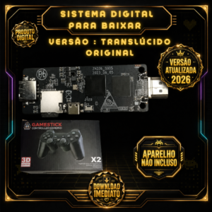 Imagem Para Game Stick GD10 4.6 GORILA TRANSLÚCIDO ORIGINAL (S905M/S905X) V2.5 2026