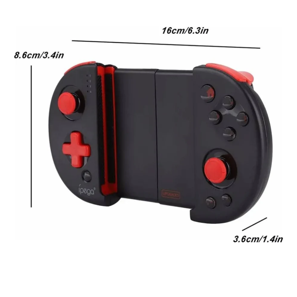 Controle Gamepad iPega PG-9087S Red Knight Bluetooth para Android, PC e PS3