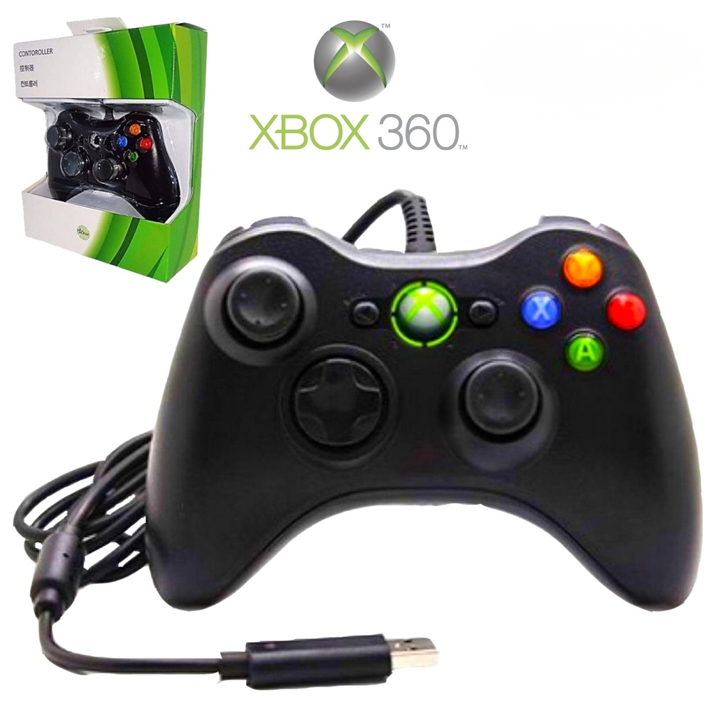 Controle Xbox 360 Com Fio (Similar)