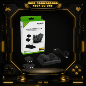 Base Carregadora Dupla DOBE para Controle Xbox One S e Xbox One X