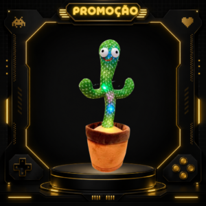 Cacto dançante e falante Repete A Sua Voz  Criança Recarregável Brinquedo
