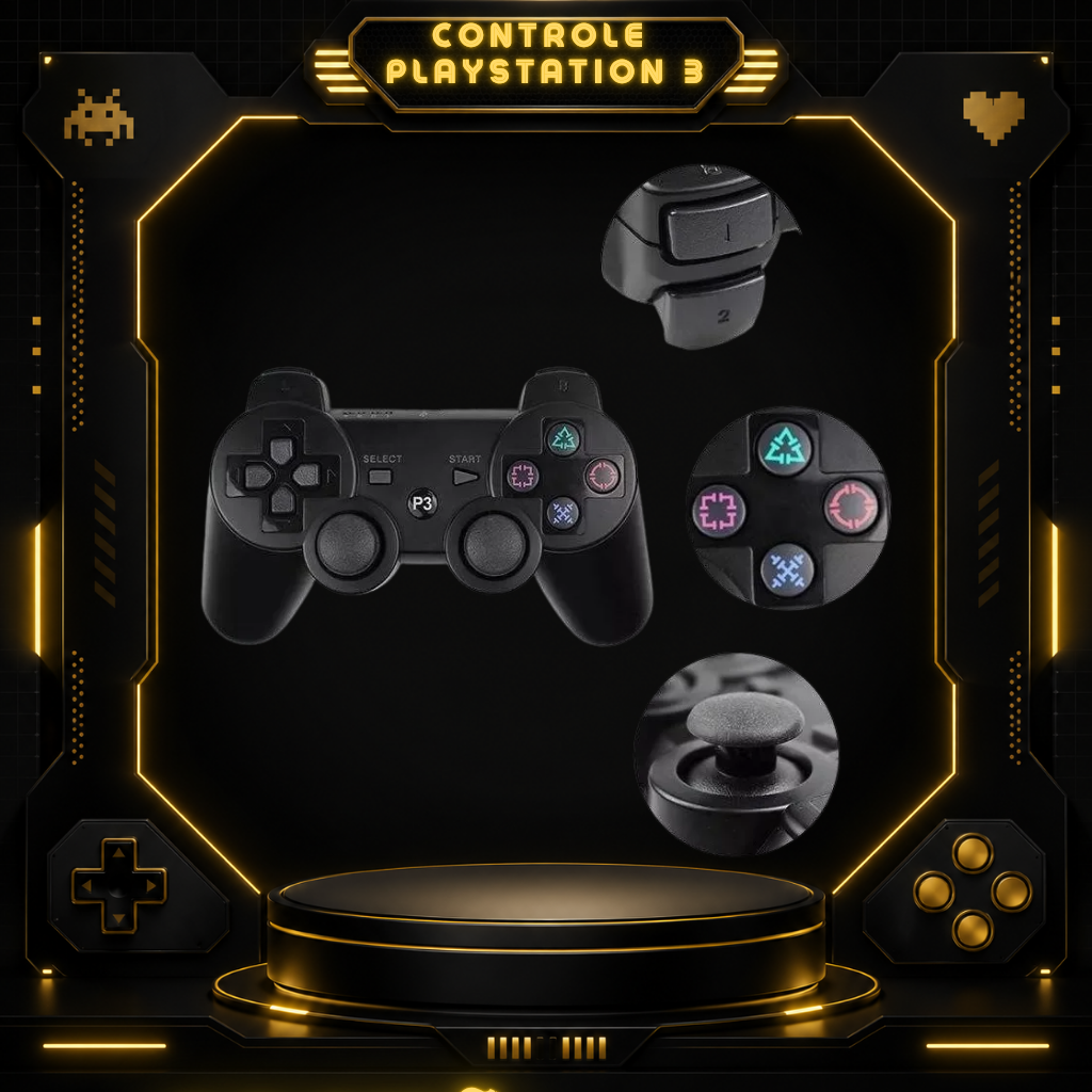 Controle Ps3 Preto (Similar)