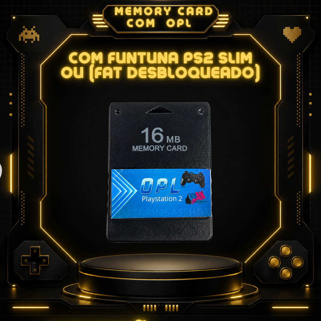 Memory card Ps2 Slim ou (Fat Apenas Desbloqueado Matrix)