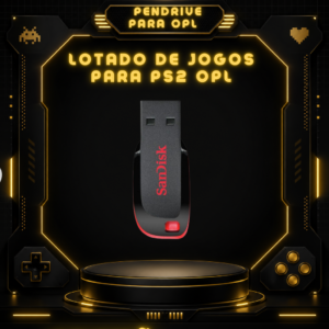 Pendrive Lotado De jogos para Ps2 Com OPL