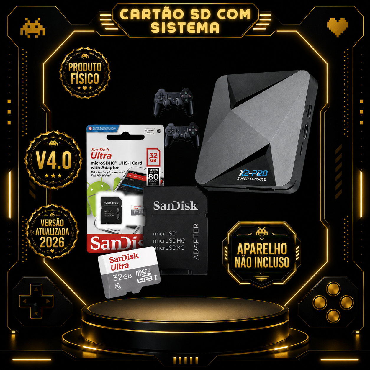 Cartão Sd Para X2 Pró V4.0 2026