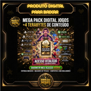 Mega Pack de Jogos Modernos 4TB + Em Construção Acesso Vitalício